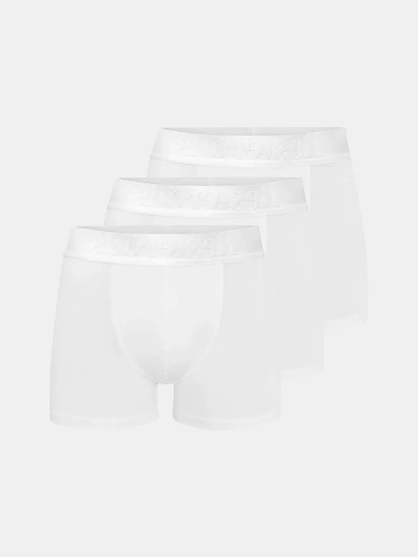 3-Pack Bamboo Boxers White