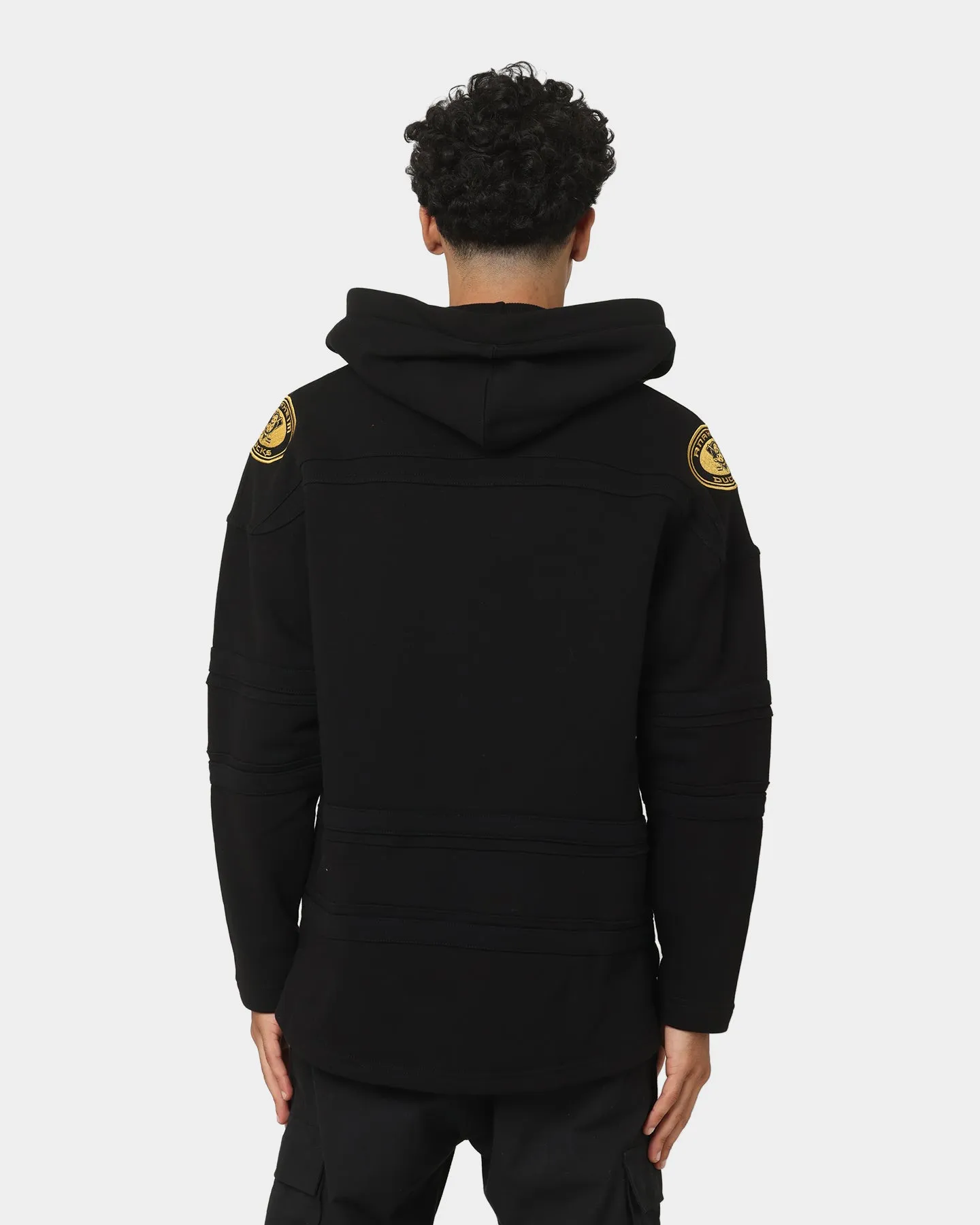 Anaheim Ducks Superior Lacer Hoodie by 47 Brand - Black and Gold Colorway