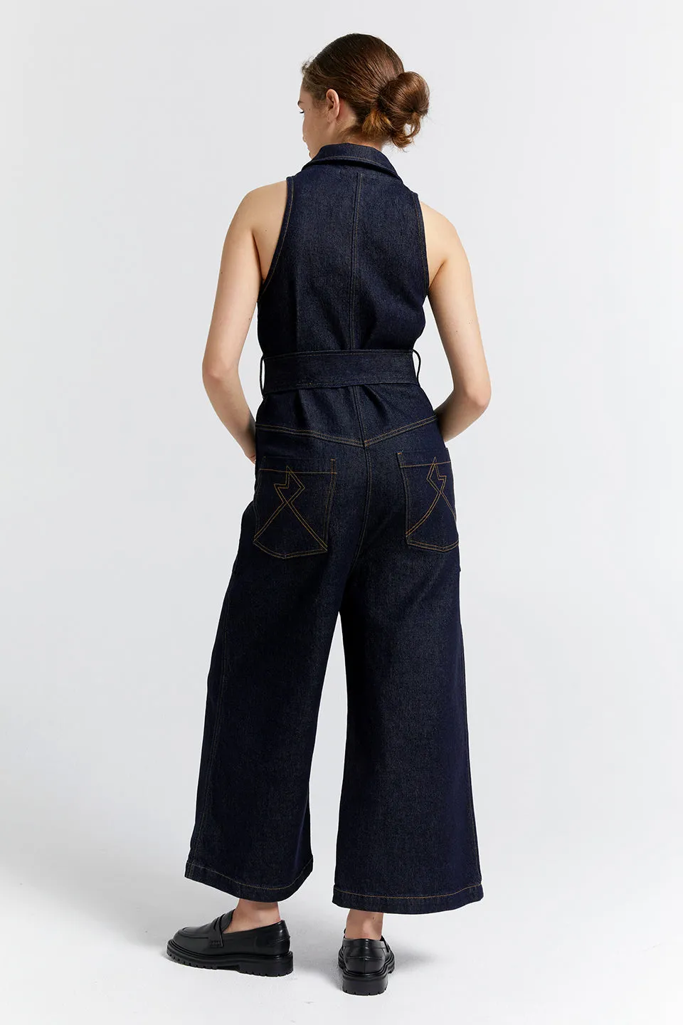 Aeronautical Jumpsuit - Indigo Denim