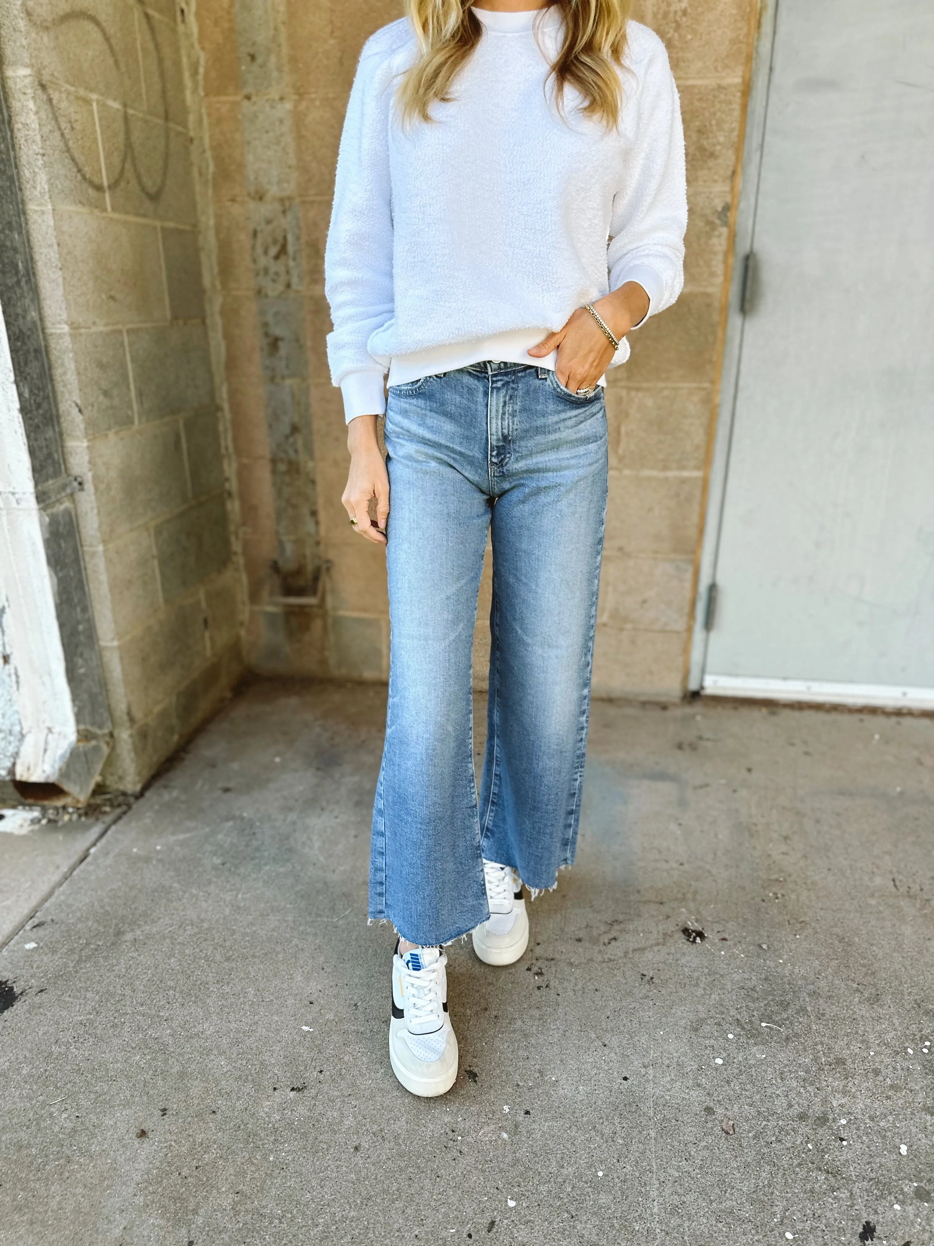 AG Jean | Saige Wide Leg Crop - 18 Years Oslo