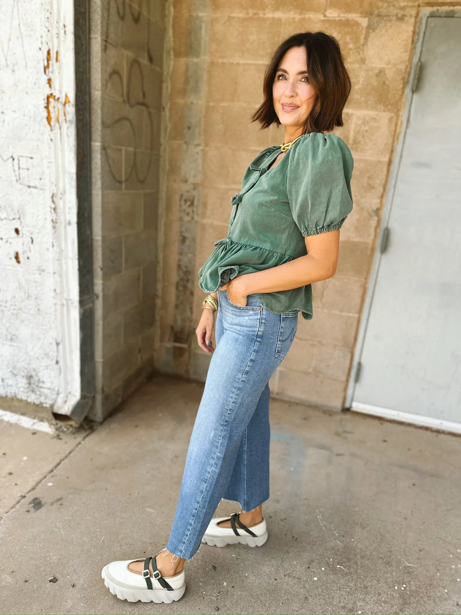 AG Jean | Saige Wide Leg Crop - 18 Years Oslo