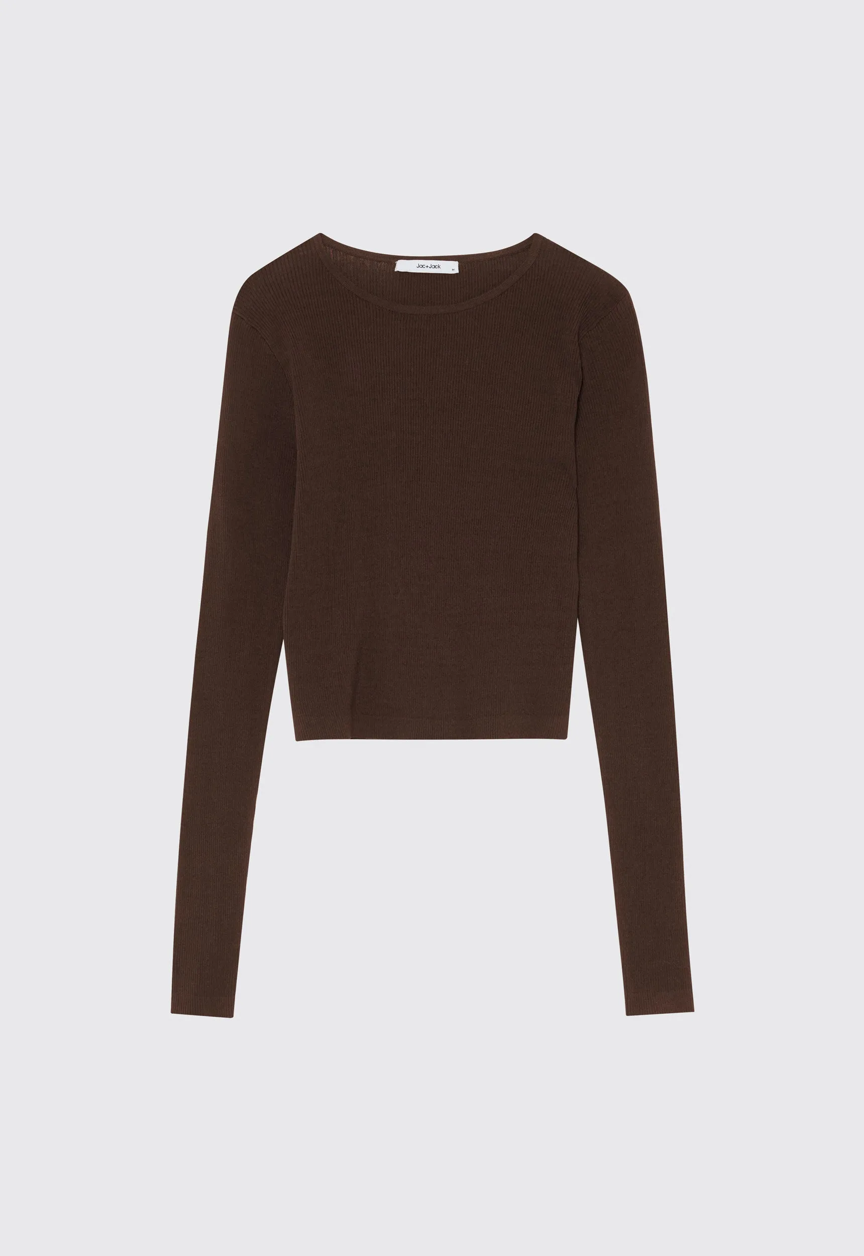 Alex Ribbed Cotton Sweater - Dark Bronzer