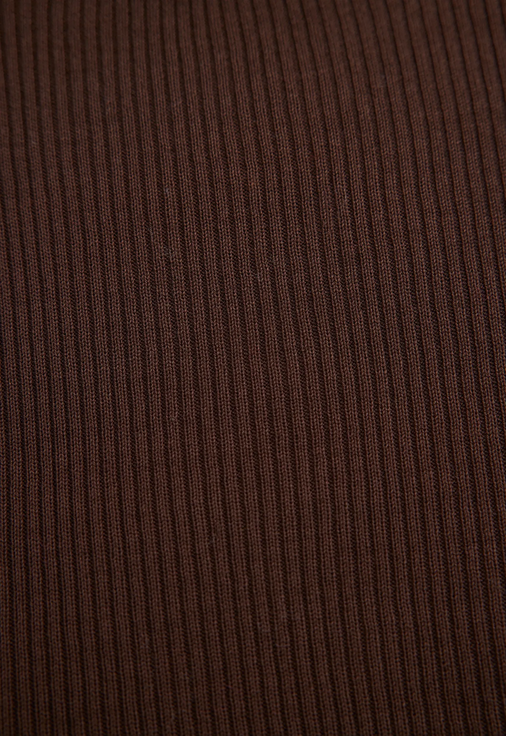 Alex Ribbed Cotton Sweater - Dark Bronzer