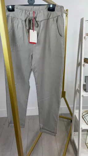 Amber - Sugar Babe Joggers Taupe