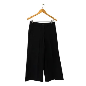 Ann Taylor Wide-leg 'The Marina' Black Cotton Pants | Brand New |