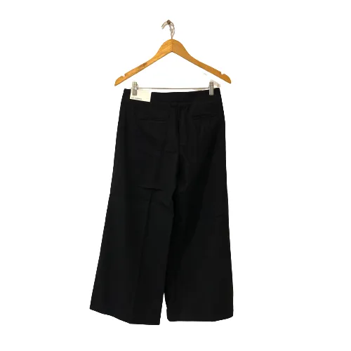Ann Taylor Wide-leg 'The Marina' Black Cotton Pants | Brand New |