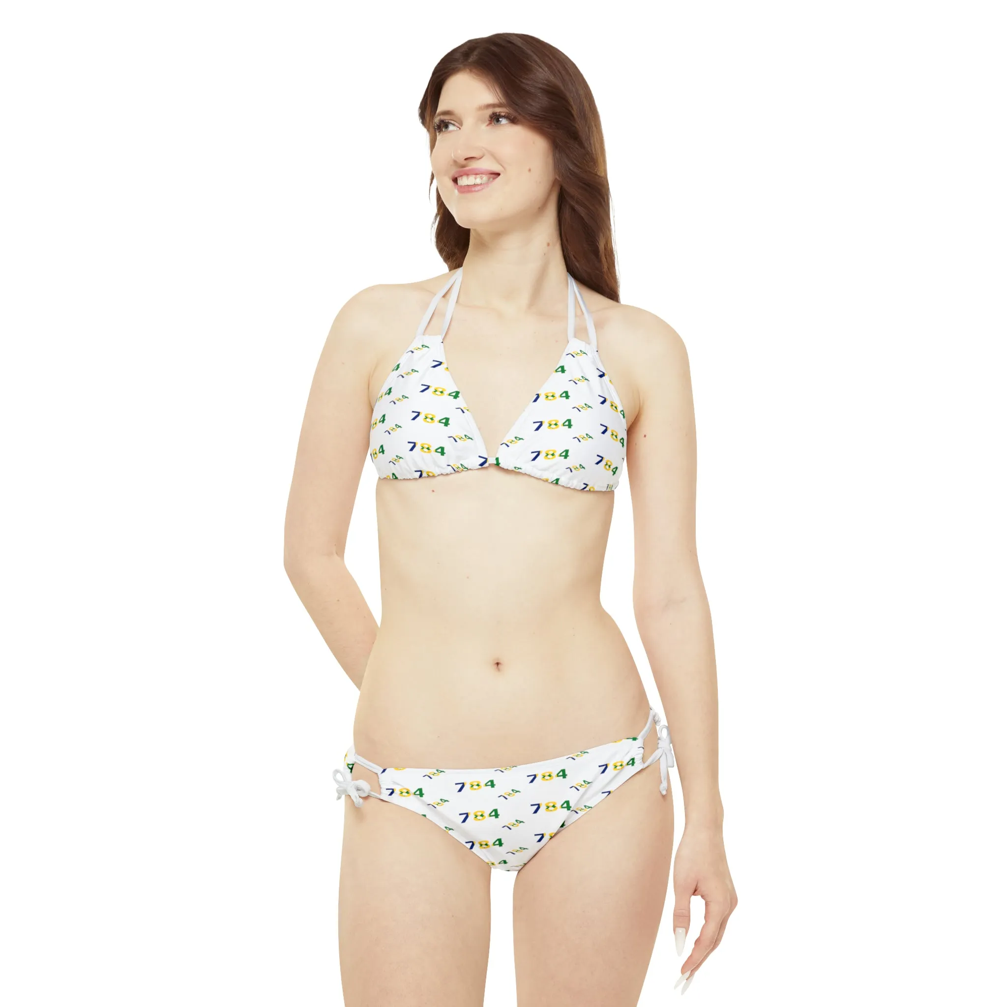 Area Code 784 Strappy Bikini Set