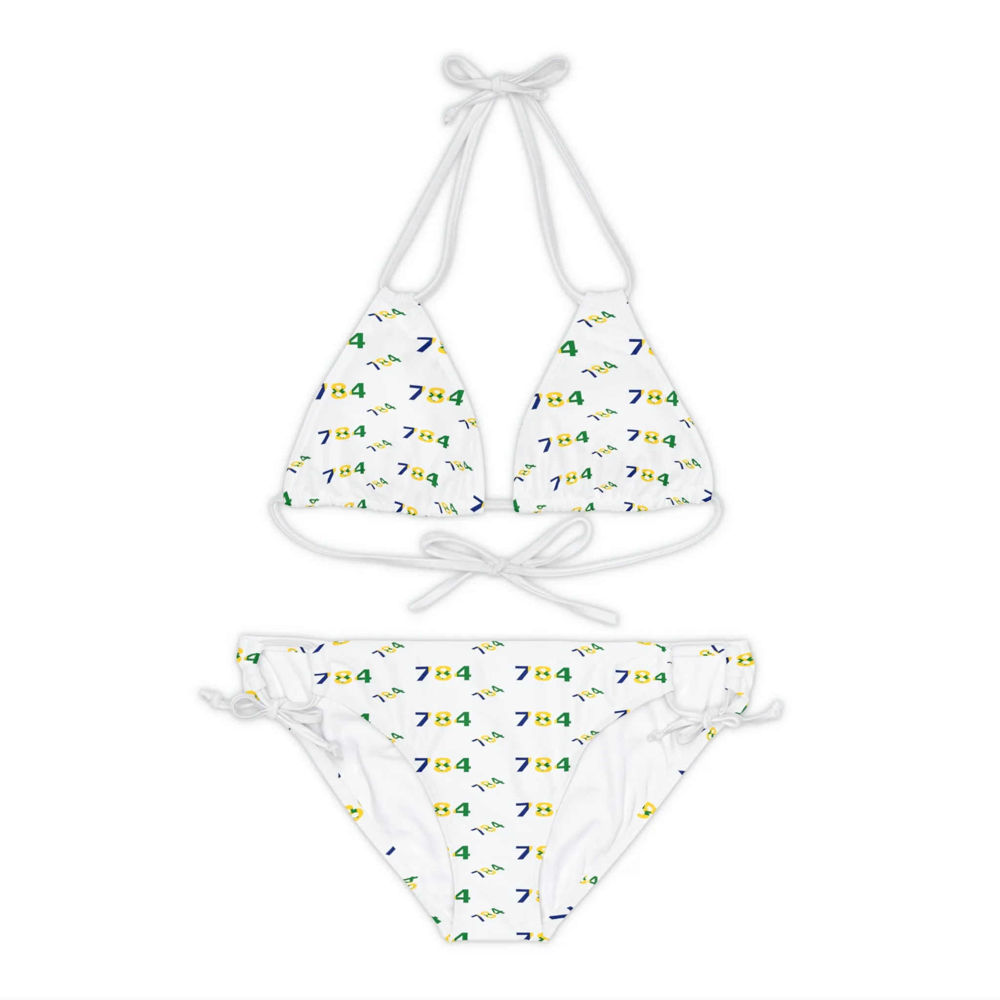 Area Code 784 Strappy Bikini Set