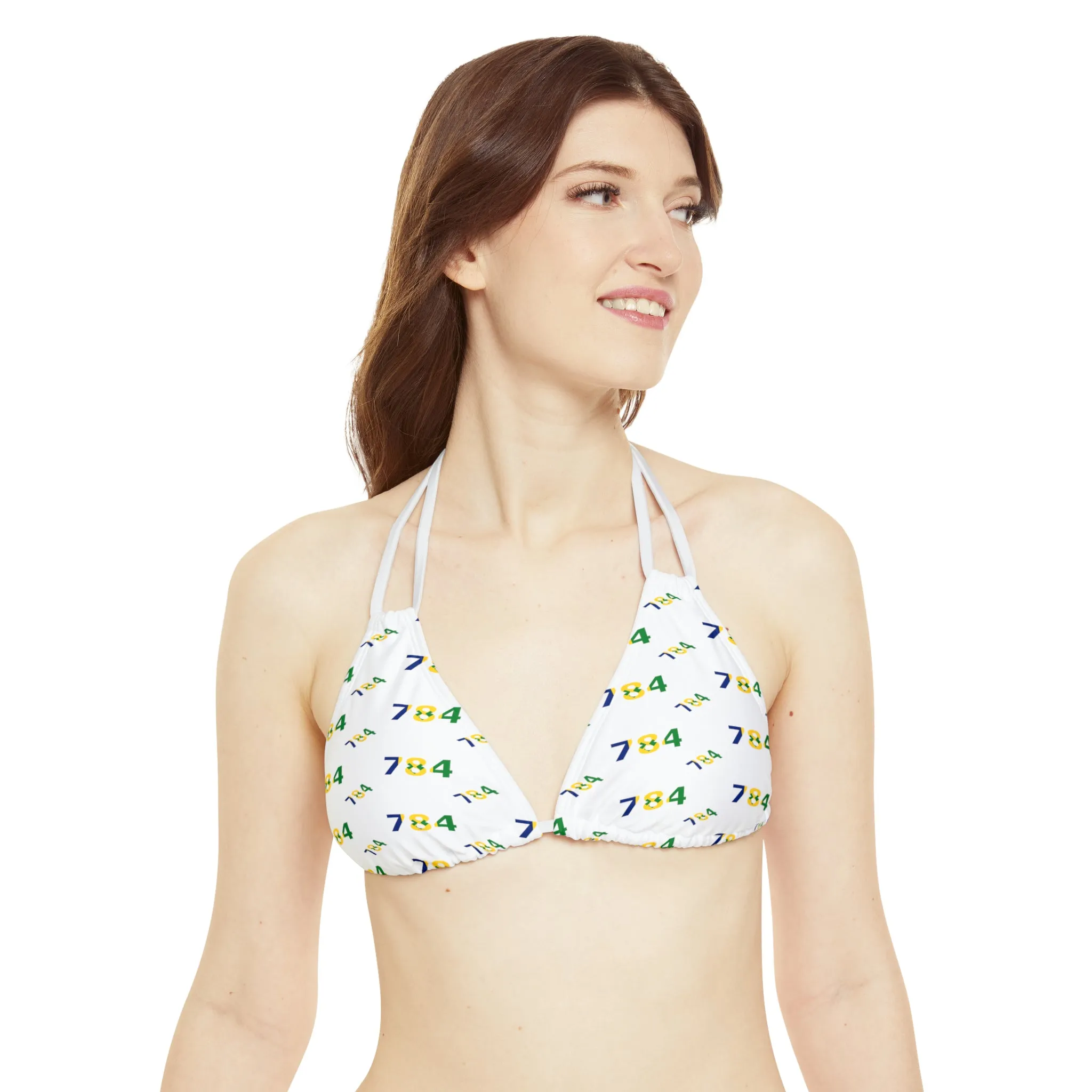 Area Code 784 Strappy Bikini Set