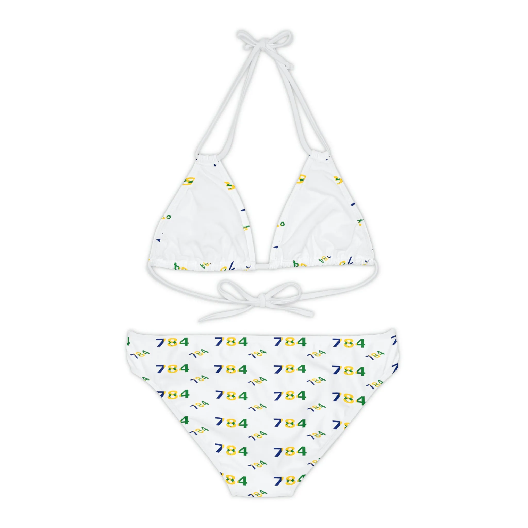 Area Code 784 Strappy Bikini Set