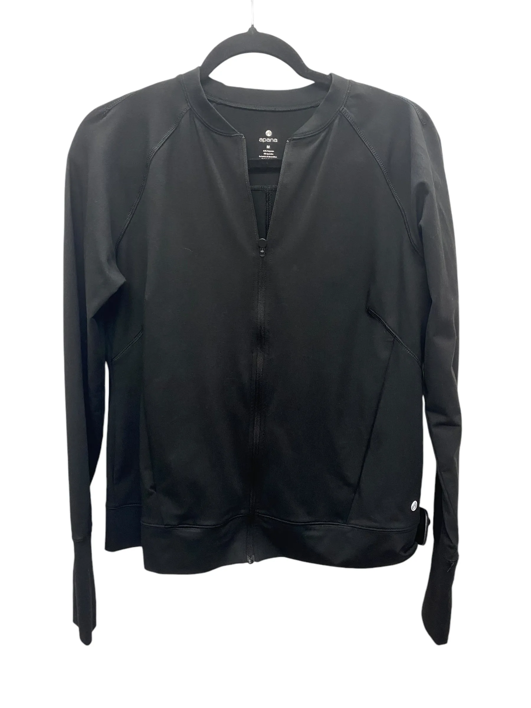 Athletic Jacket By Apana In Black, Size: M