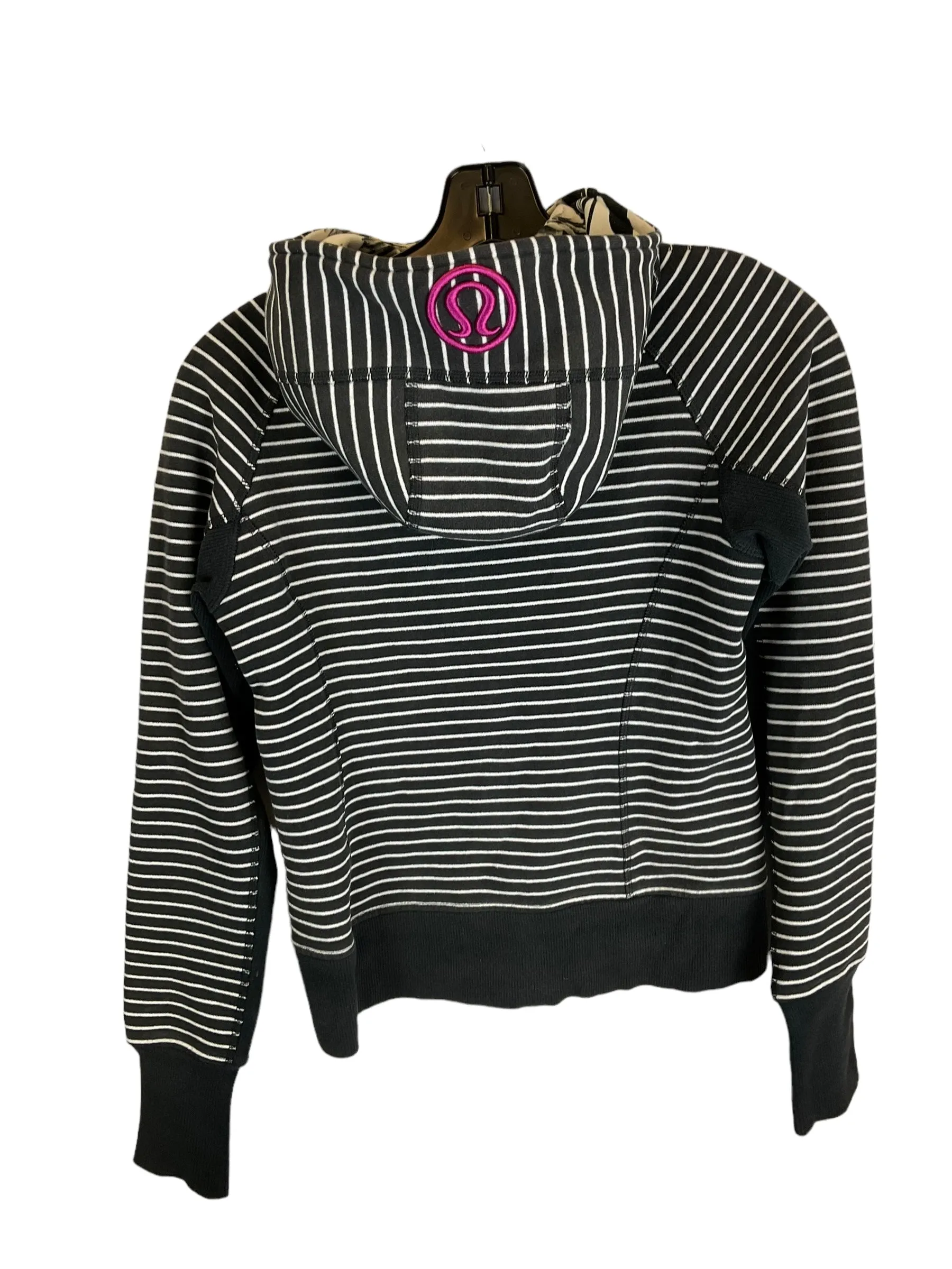 Athletic Jacket By Lululemon In Black, Size: 4