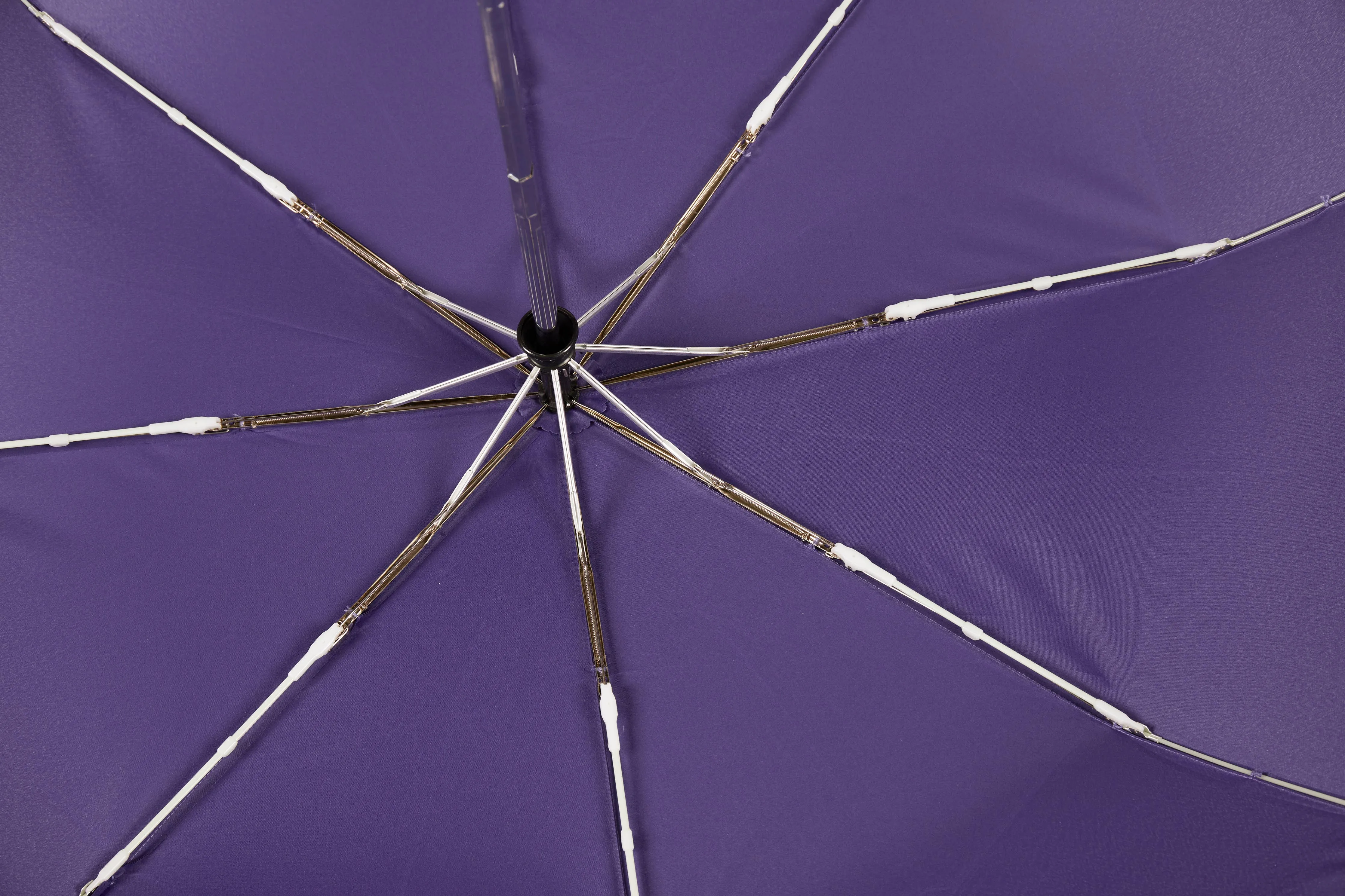 Auto Open/Close Travel Umbrella- Solid Recycled Fabric