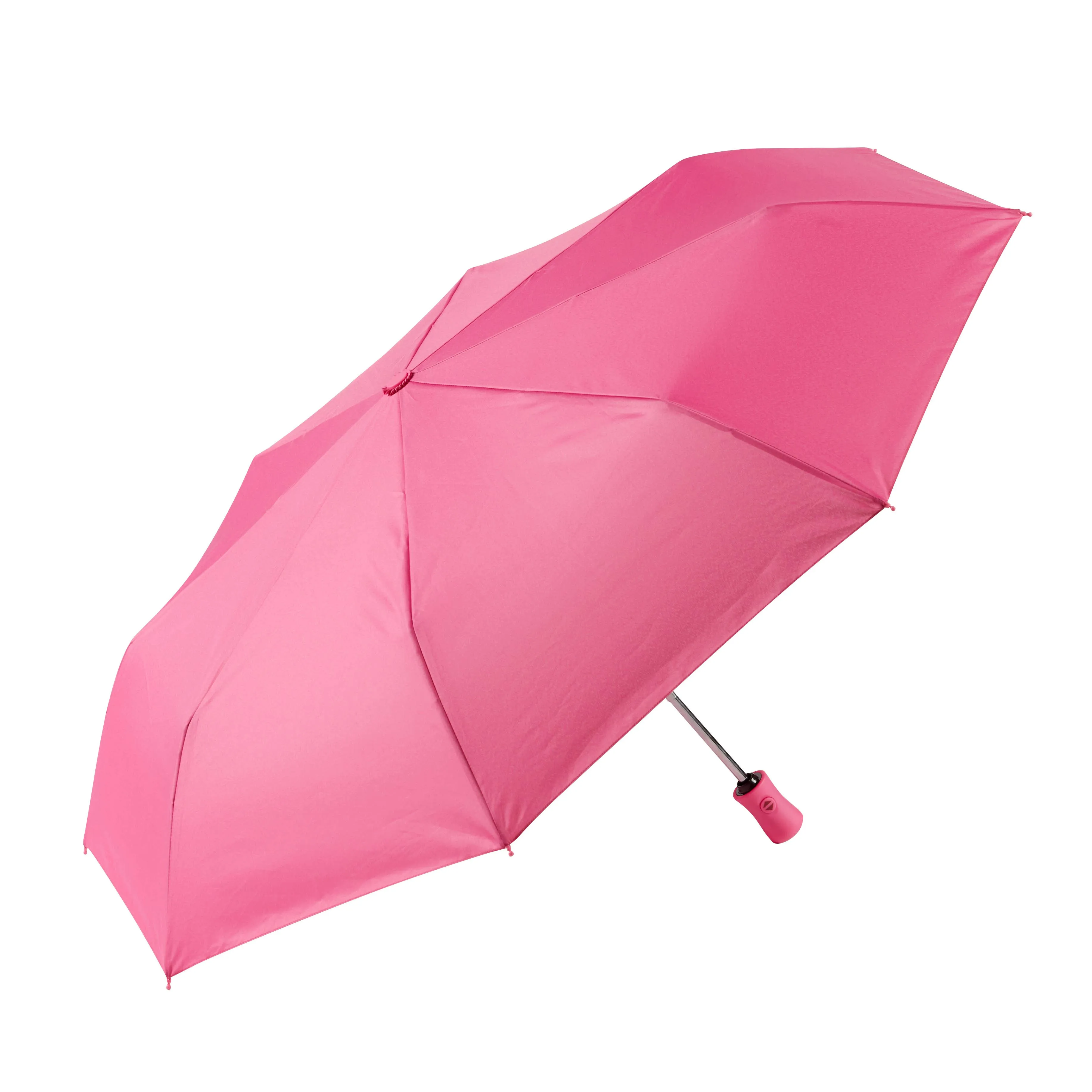 Auto Open/Close Travel Umbrella- Solid Recycled Fabric