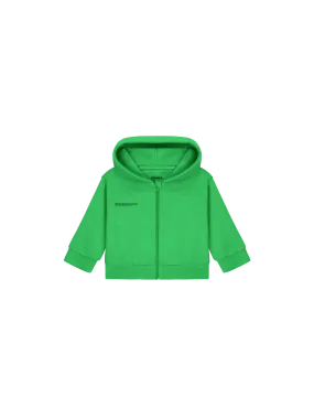 Baby 365 Midweight Zip Up Hoodie—jade green