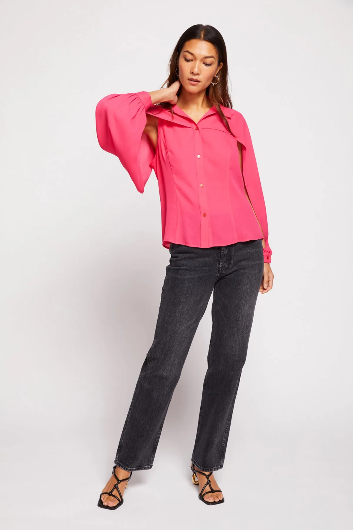 Bailey 44 Siff Blouse in Fuchsia