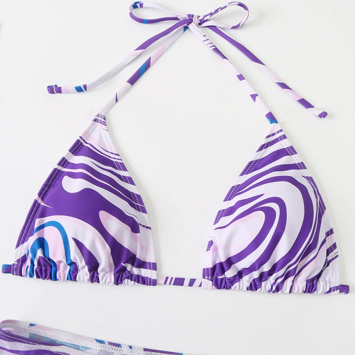 Bali Dreams 3 Piece Bikini Set With Cover Up Skirt