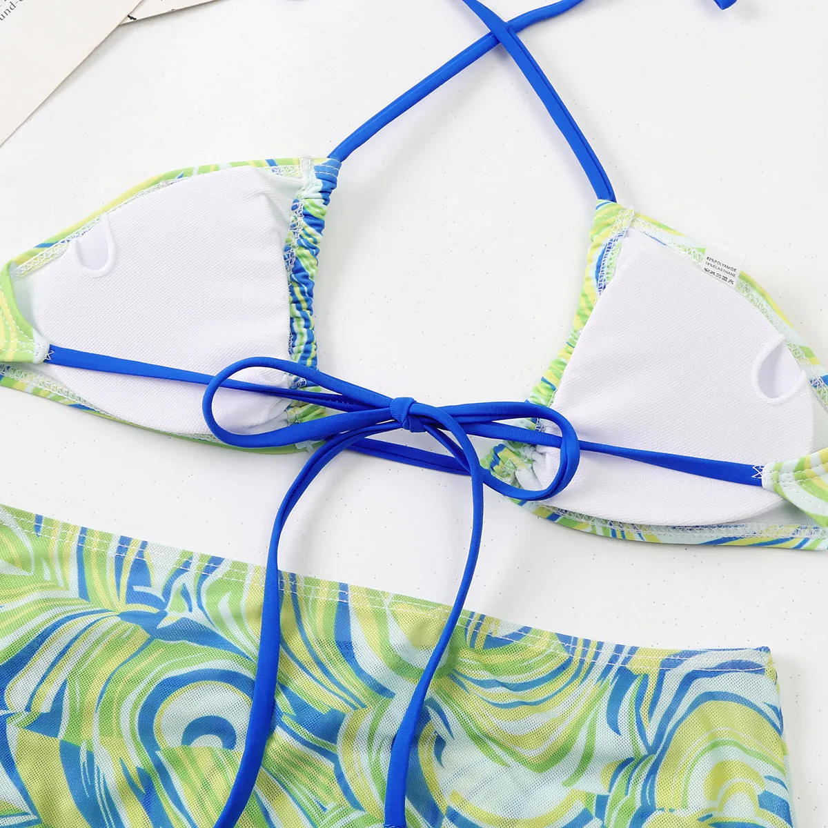 Bali Dreams 3 Piece Bikini Set With Cover Up Skirt