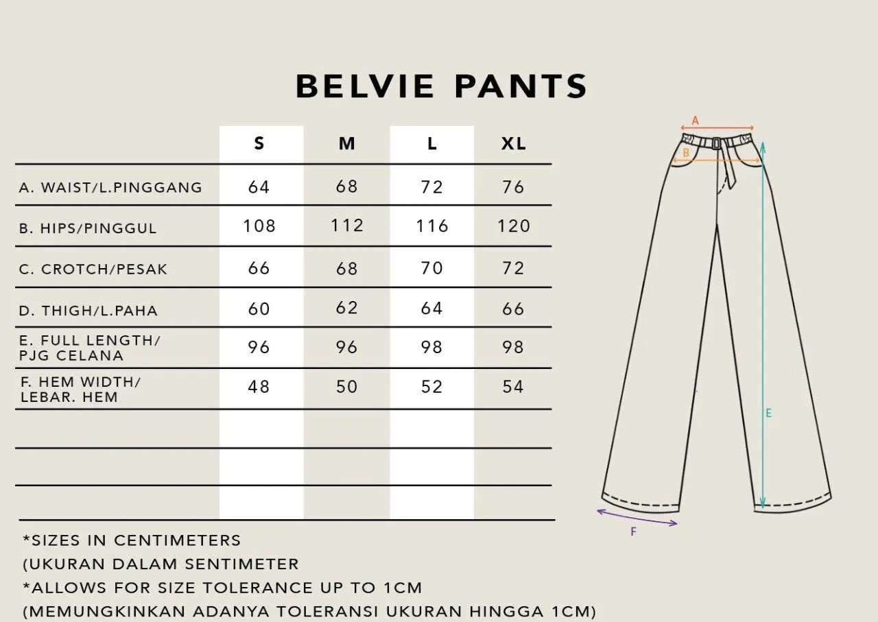 BELVIE PANTS PLAIN BEIGE