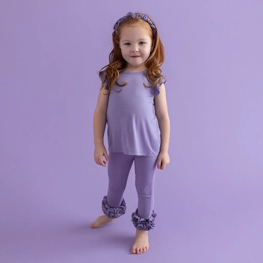 Bonny Purple Ruffled Tee