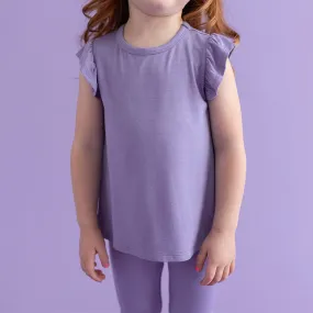 Bonny Purple Ruffled Tee