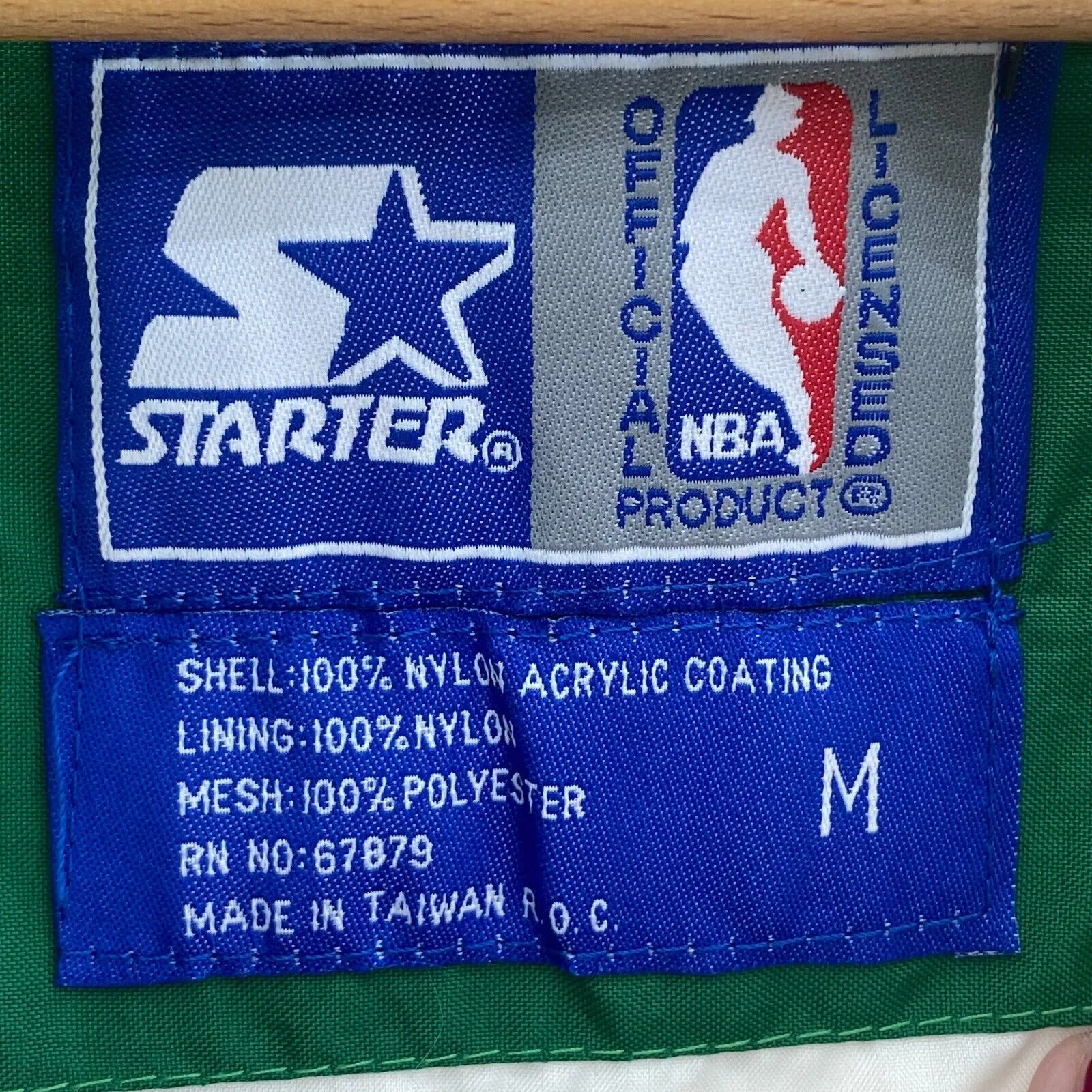 Boston Celtics Embroidered Patch Green Jacket Pullover 1/4 Zip Jacket Size M