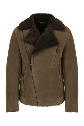Brown Tobacco Shearling Jacket