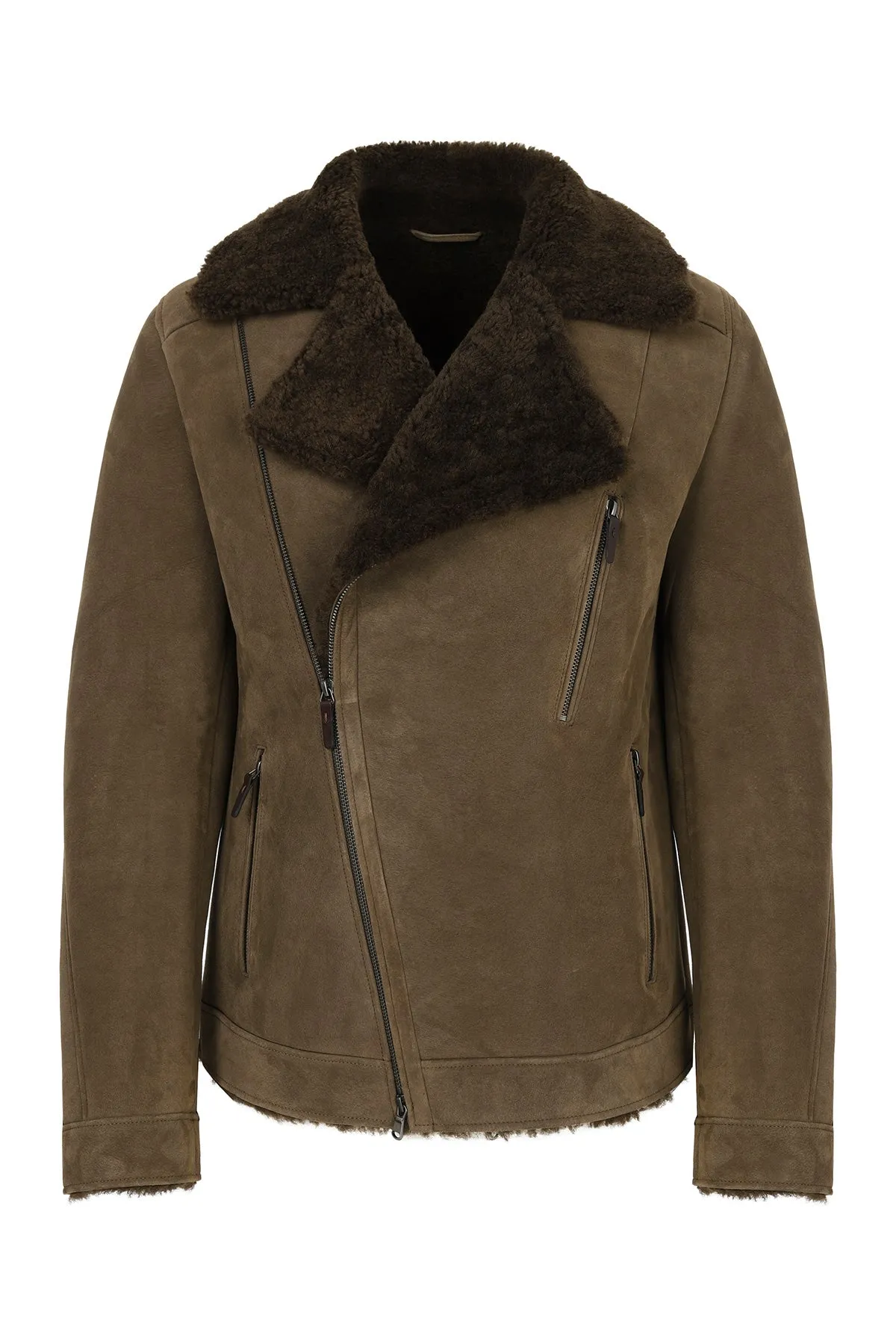 Brown Tobacco Shearling Jacket