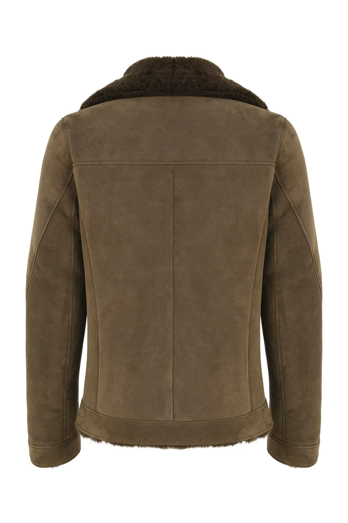 Brown Tobacco Shearling Jacket