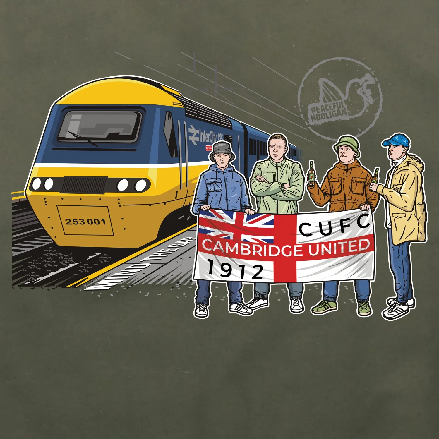 Cambridge United Excursions Hoodie Olive
