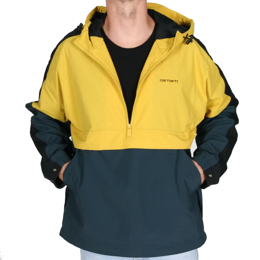 Carhartt WIP Barnes Pullover Jacket Colza Duck Blue Black