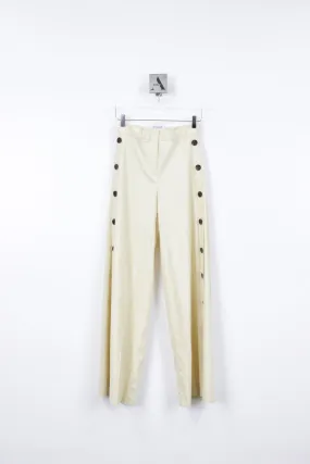 CARTER WIDE LEG BUTTON DETAIL TROUSER