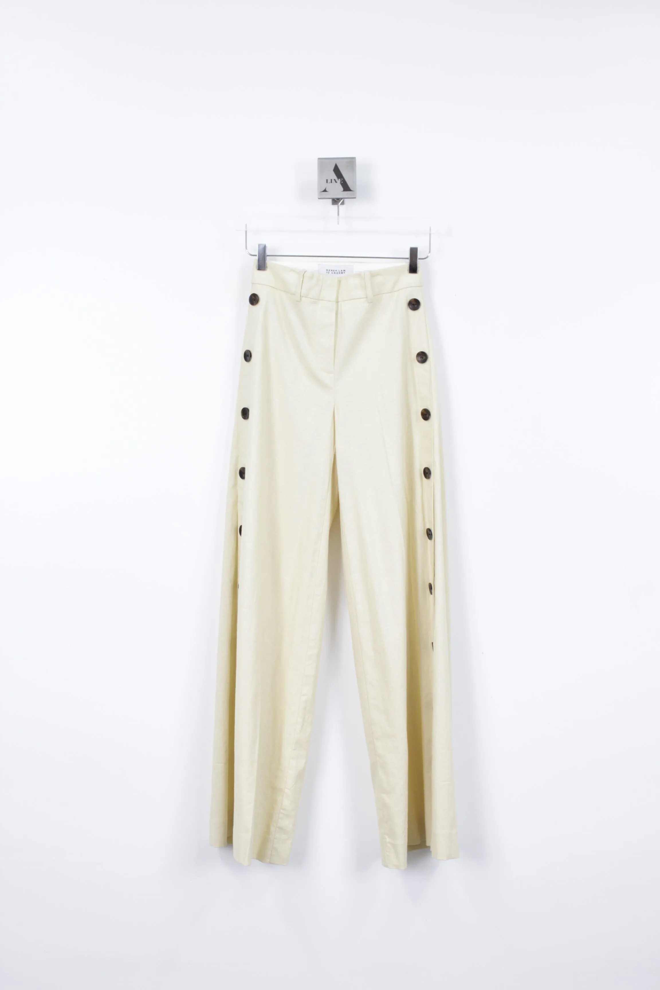 CARTER WIDE LEG BUTTON DETAIL TROUSER