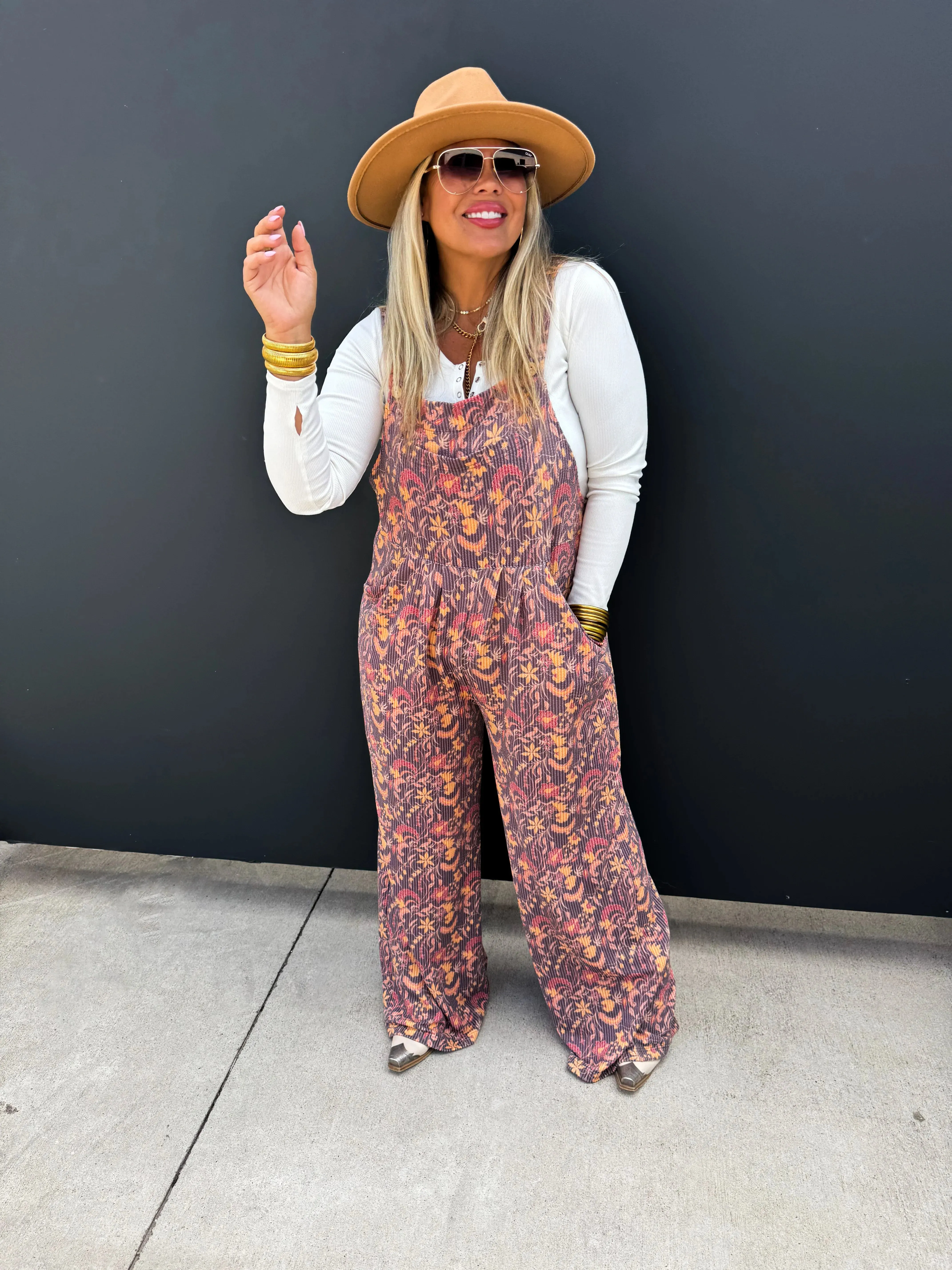 Cassidy Fall Boho Overalls in Two Colors