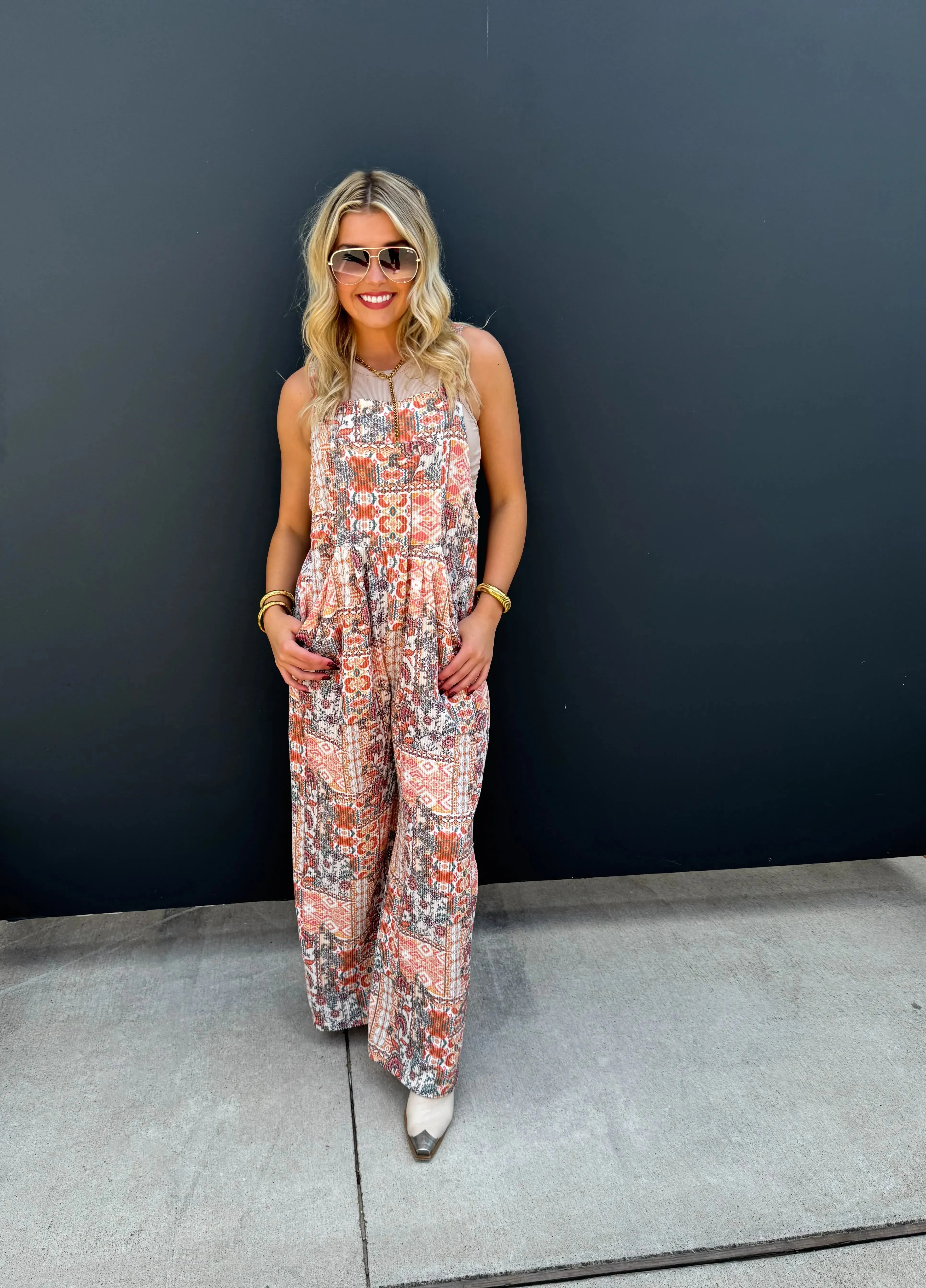 Cassidy Fall Boho Overalls in Two Colors