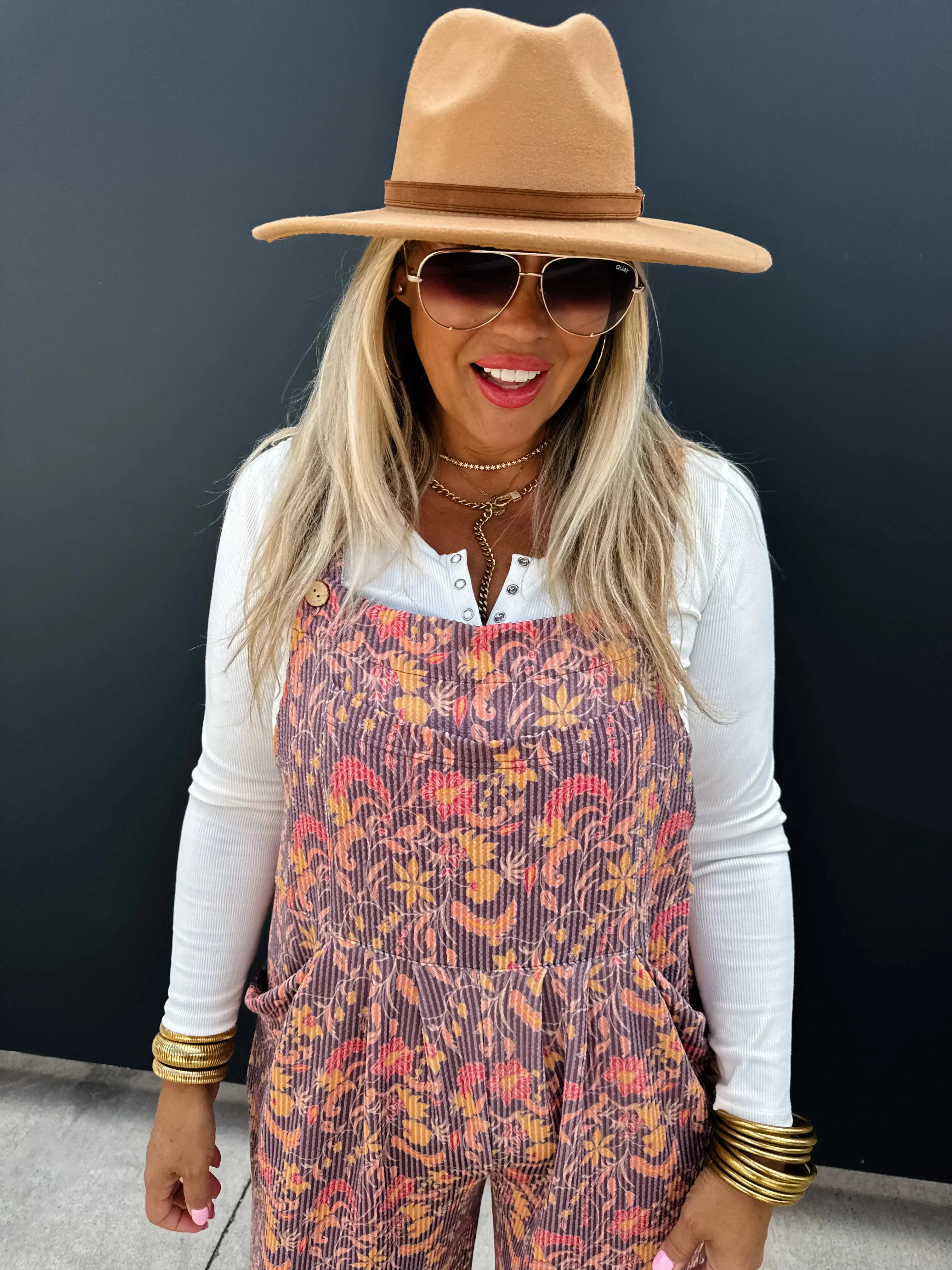 Cassidy Fall Boho Overalls in Two Colors