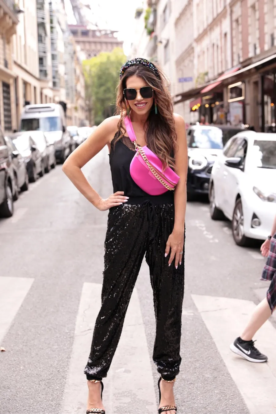 Chasing The Spotlight Sequin Joggers