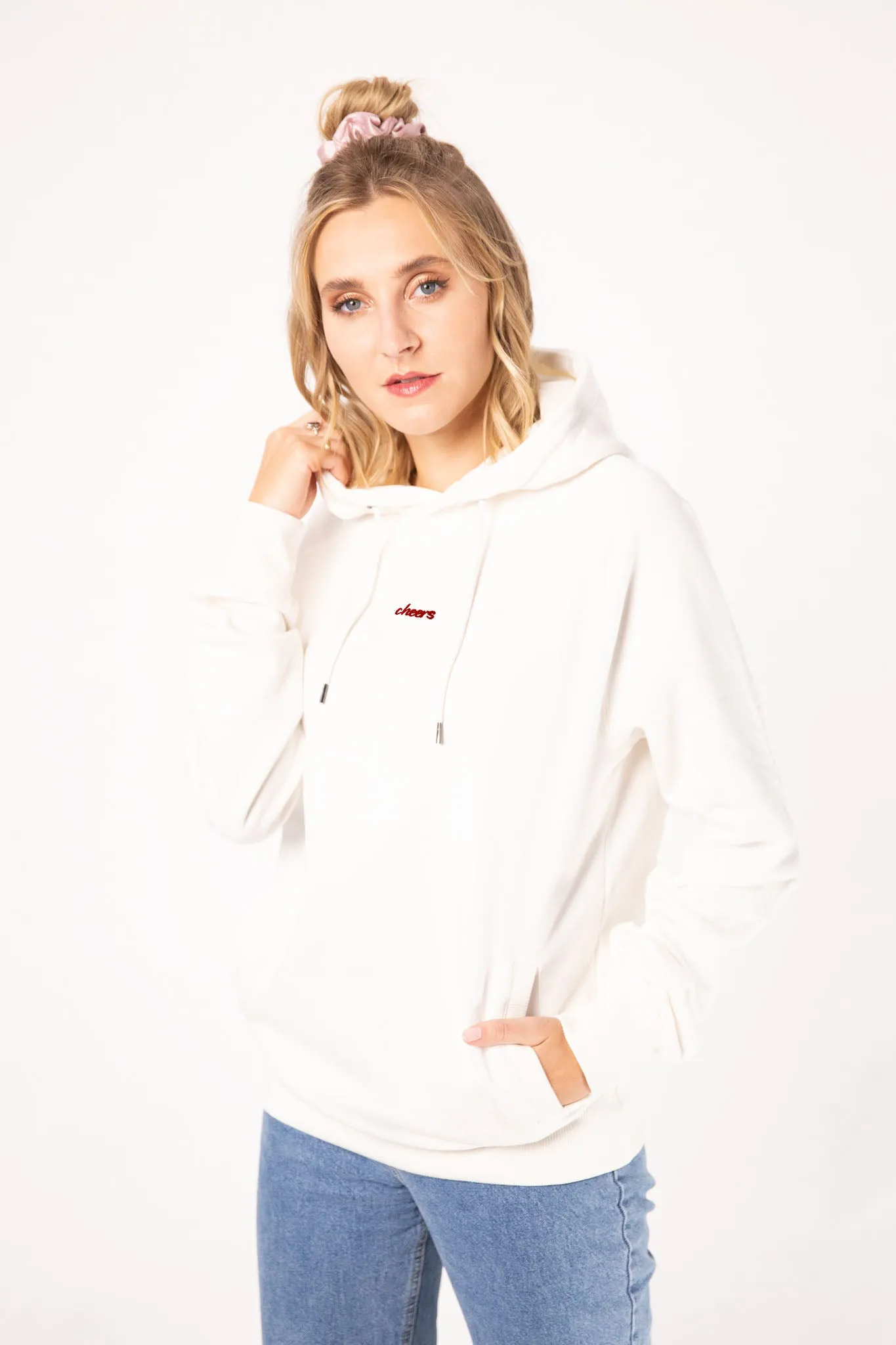 Cheers Collection | Bestickter Bio-Baumwoll Frauen Hoodie