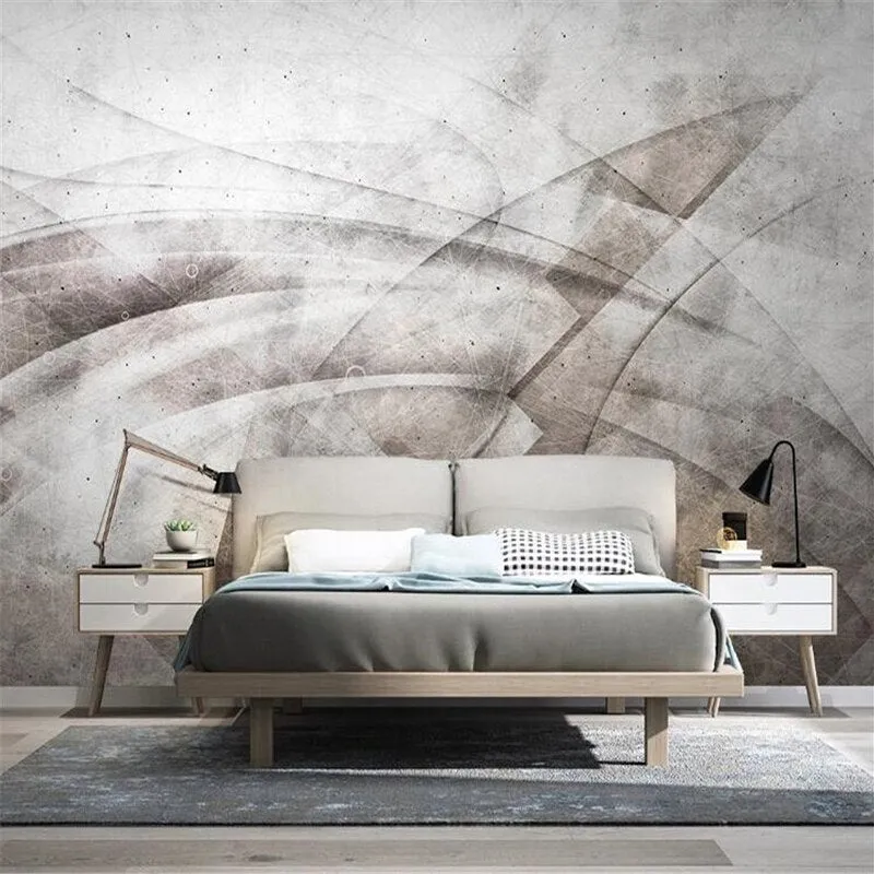 Custom Mural Wallpaper Modern Simple Abstract Lines (㎡)