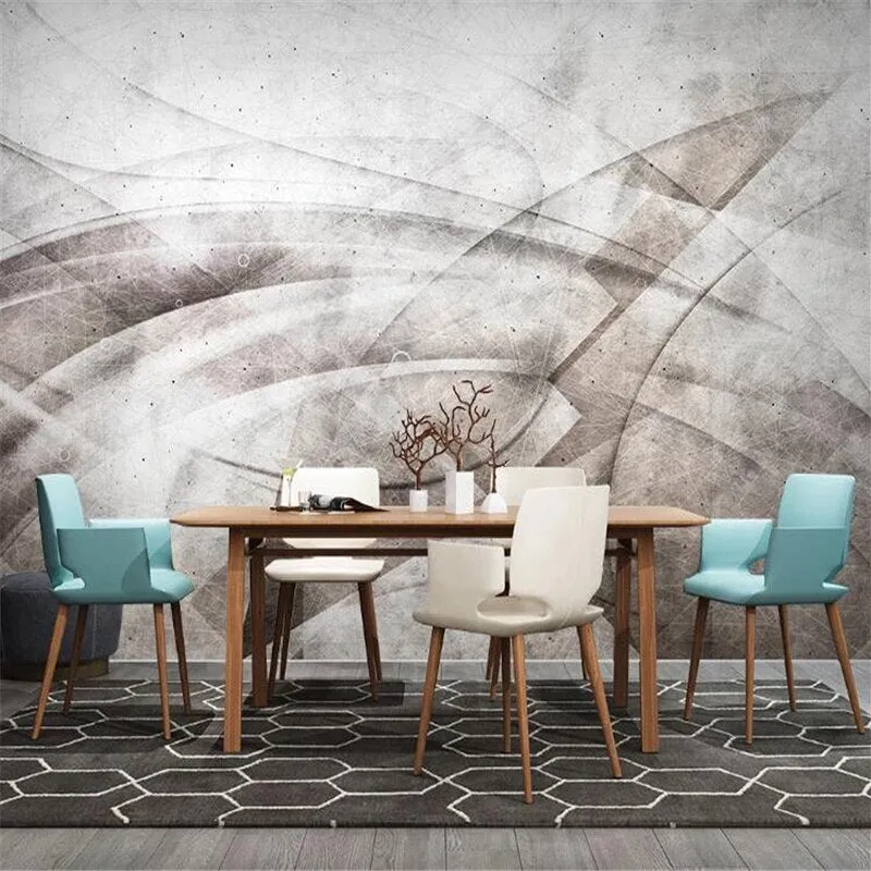 Custom Mural Wallpaper Modern Simple Abstract Lines (㎡)