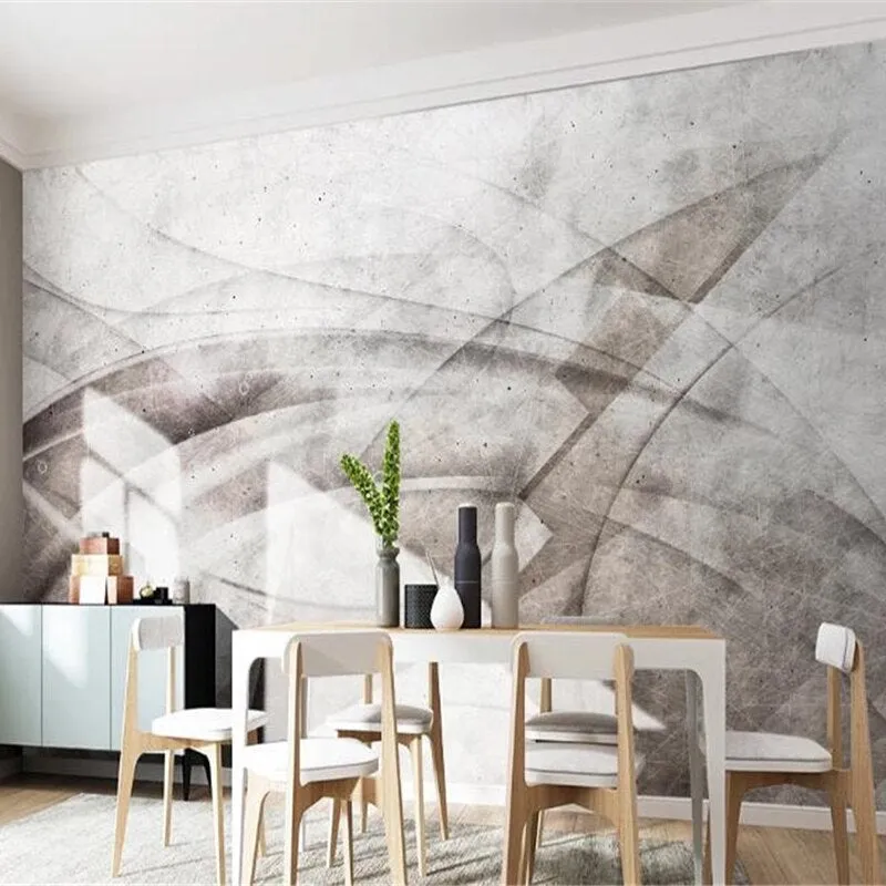 Custom Mural Wallpaper Modern Simple Abstract Lines (㎡)
