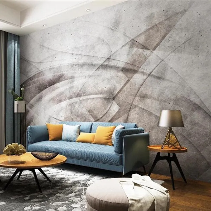 Custom Mural Wallpaper Modern Simple Abstract Lines (㎡)