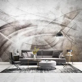 Custom Mural Wallpaper Modern Simple Abstract Lines (㎡)