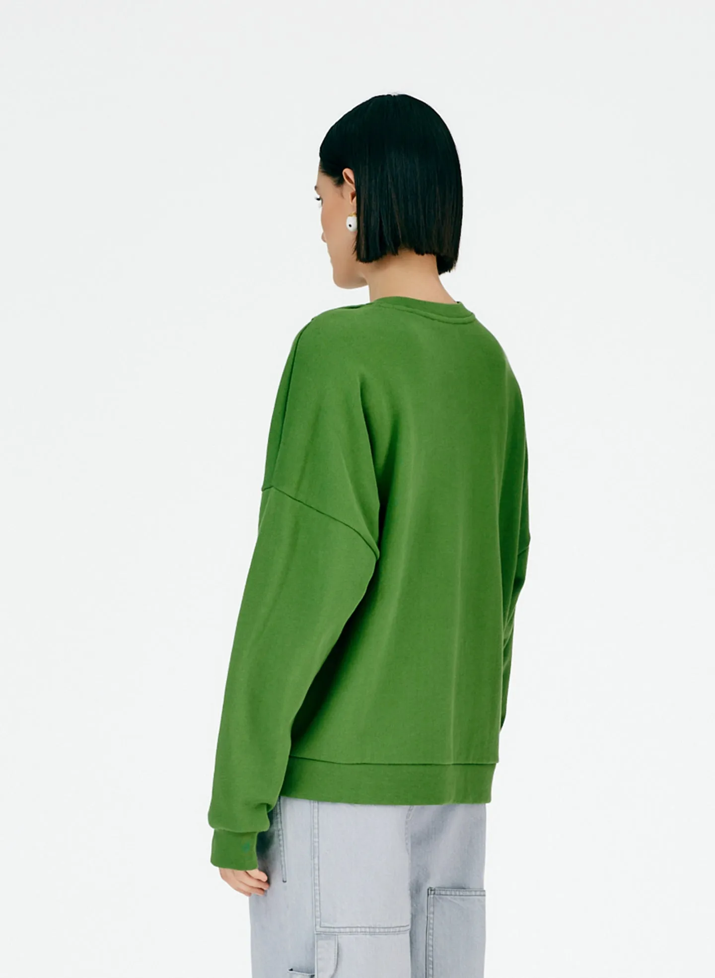 Cutout Dicky Neck Sweatshirt