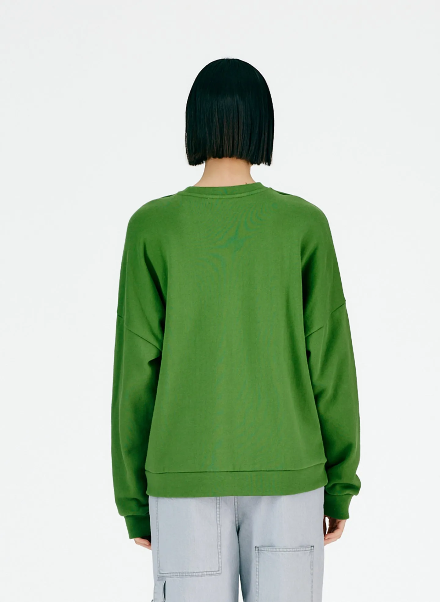 Cutout Dicky Neck Sweatshirt