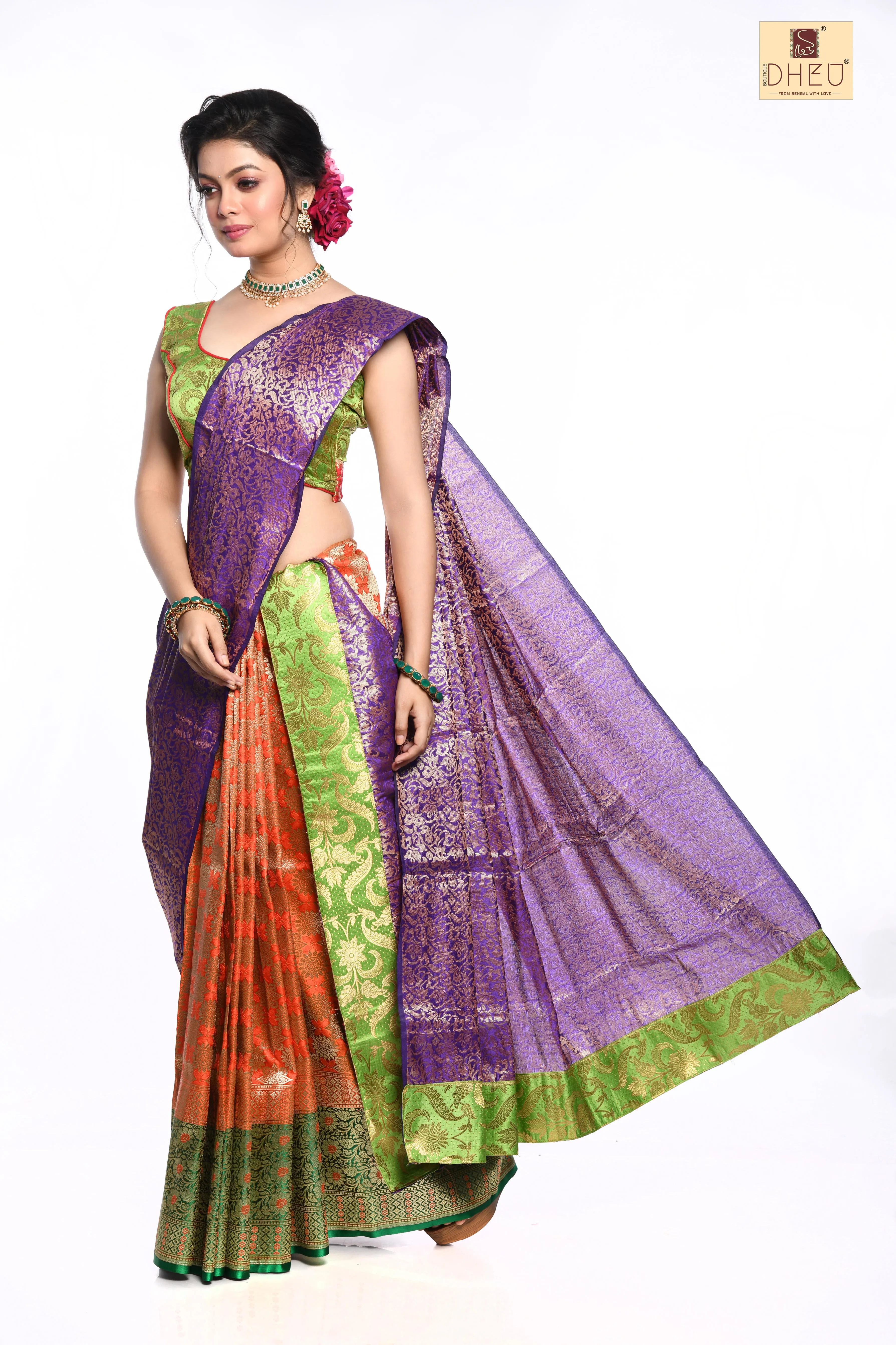 Dheu Designer Mekhla Chador - Flavour of Assam