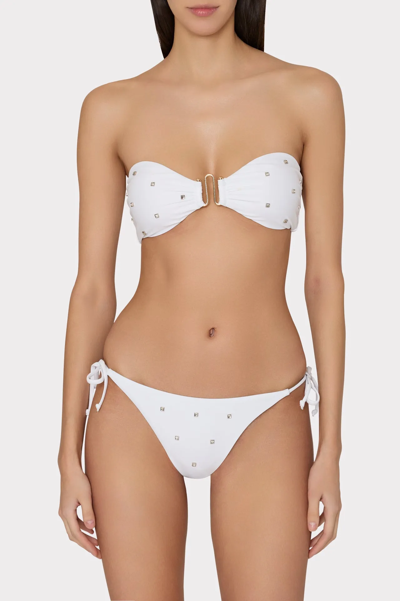 Diamond Heat Set Bandeau Bikini Top