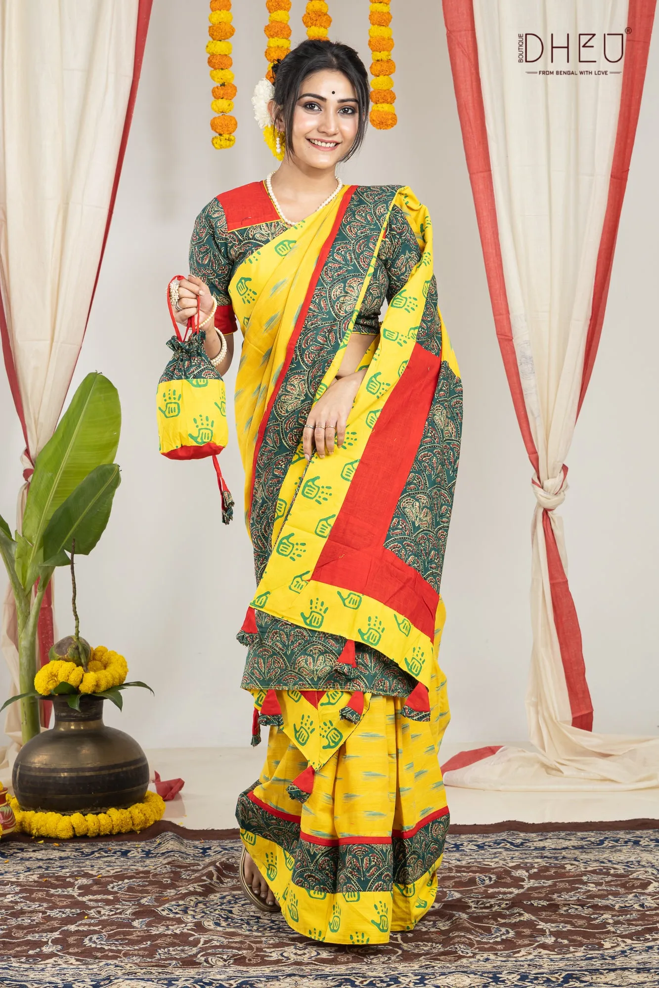 Ei Bosonte- Dheu Signature Fusion Saree