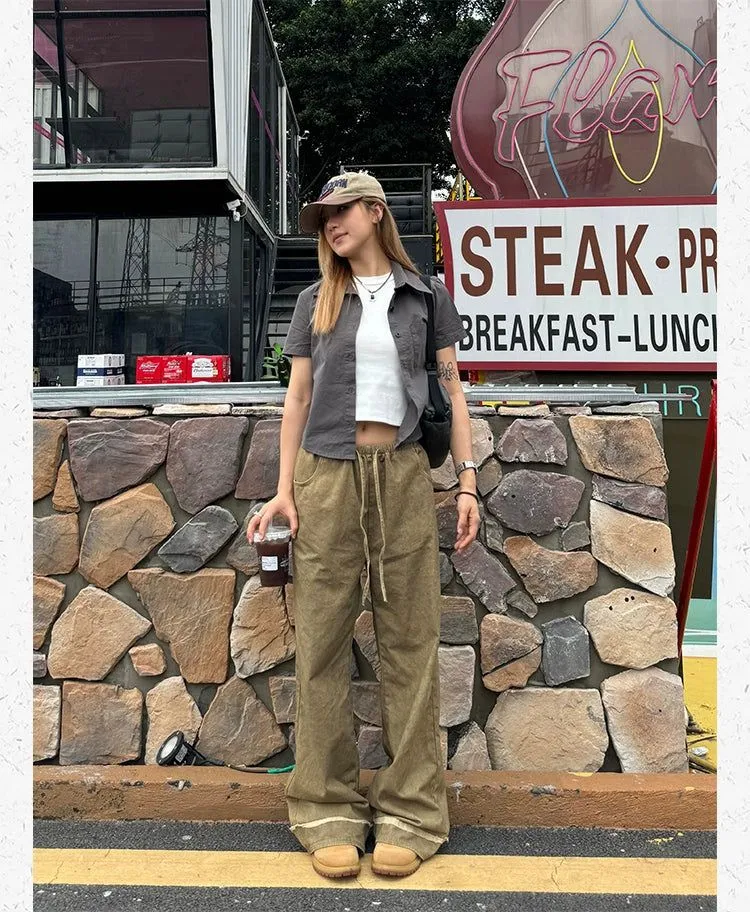 Elasticated Wash Wide Pants