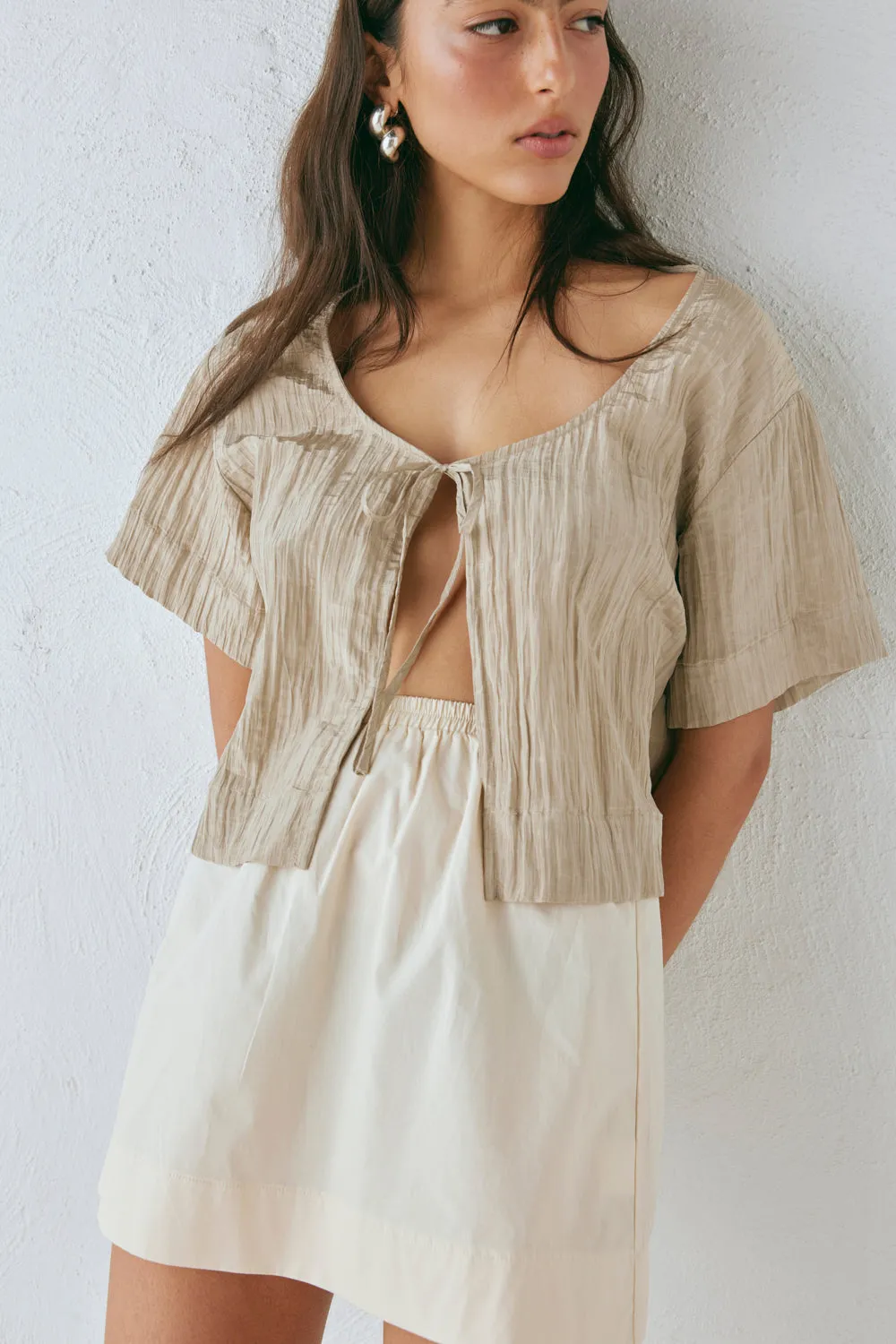 Elka Mini Skirt Cream